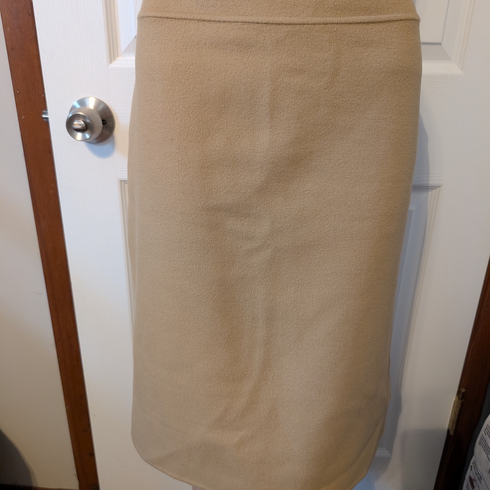 Talbots Elegant Beige Pencil Skirt Size 10